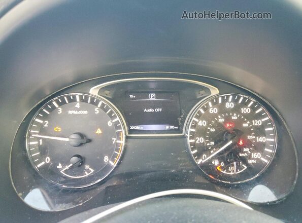 1N4AL3AP3HN318420 2017 NISSAN ALTIMA Black Widok zestawu wskaźników