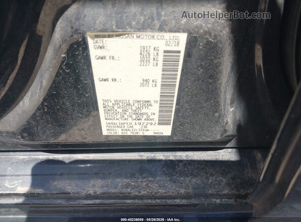 1N4AL3AP3JC197292 2018 NISSAN ALTIMA Black Widok komory silnika