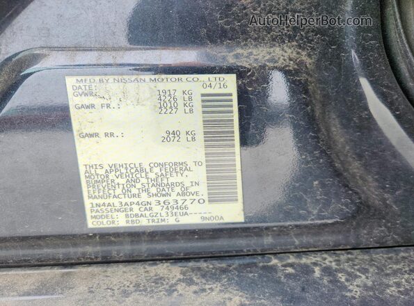 1N4AL3AP4GN363770 2016 NISSAN ALTIMA Charcoal 