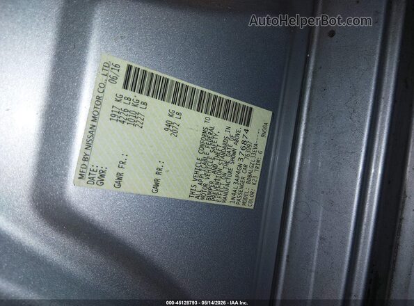1N4AL3AP4GN376874 2016 NISSAN ALTIMA Silver Շարժիչի բաժամունքի տեսք
