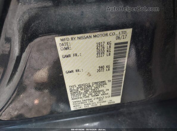 1N4AL3AP4HC280210 2017 NISSAN ALTIMA Black 
