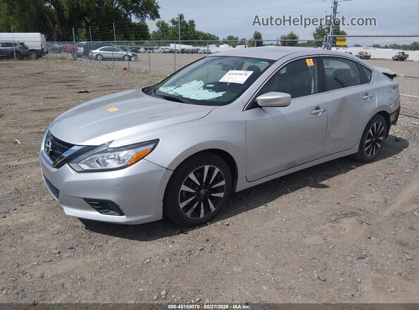 1N4AL3AP4JC271741 2018 NISSAN ALTIMA Серебряный Передняя левая четверть