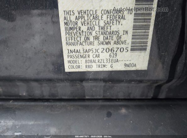 1N4AL3AP5JC206705 2018 NISSAN ALTIMA Синий 