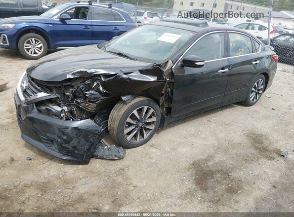 1N4AL3AP6GC195657 2016 NISSAN ALTIMA Черный Передняя левая четверть