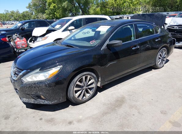 1N4AL3AP6HC223667 2017 NISSAN ALTIMA Black Առջևի ձախ երեք քառորդ տեսարան