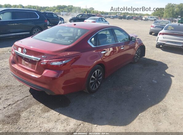 1N4AL3AP6JC141590 2018 NISSAN ALTIMA Красный Задняя правая четверть