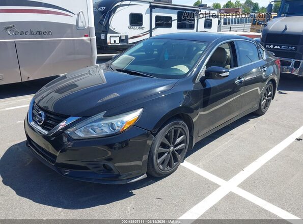 1N4AL3AP6JC152749 2018 NISSAN ALTIMA Black Առջևի ձախ երեք քառորդ տեսարան