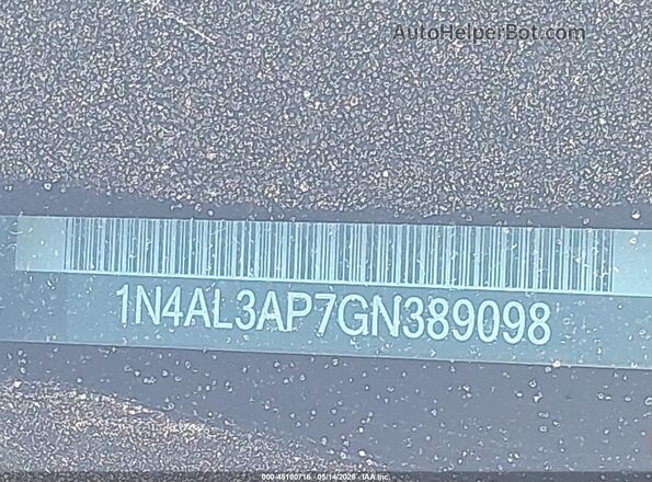 1N4AL3AP7GN389098 2016 NISSAN ALTIMA Silver Engine compartment view