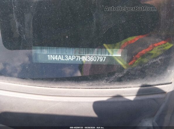 1N4AL3AP7HN360797 2017 NISSAN ALTIMA Черный Вид подкапотного пространства