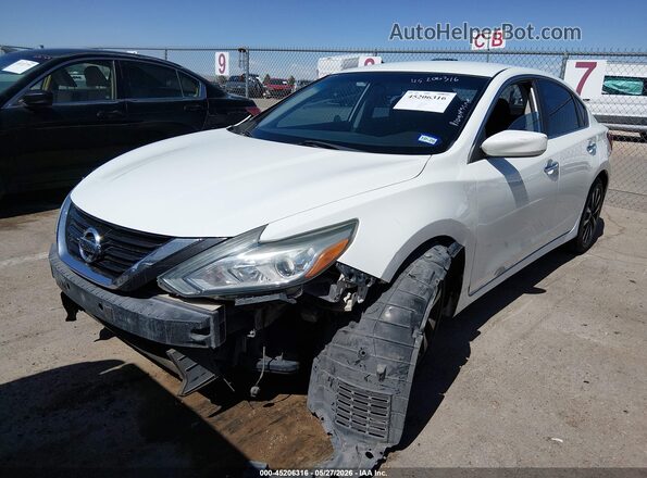 1N4AL3AP7JC134891 2018 NISSAN ALTIMA White Առջևի ձախ երեք քառորդ տեսարան