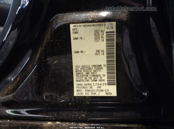 1N4AL3AP9HC176439 2017 NISSAN ALTIMA Black 