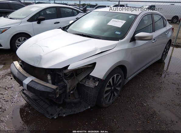 1N4AL3AP9JC207162 2018 NISSAN ALTIMA Silver წინა მარცხენა ხედი სამი მეოთხედიდან