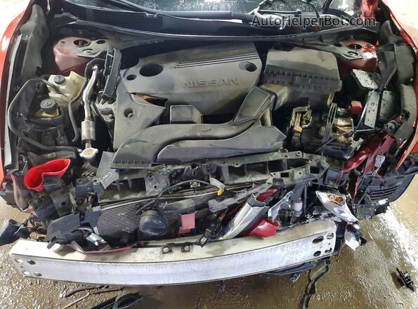 1N4AL3APXGC124459 2016 NISSAN ALTIMA Red Вид задньої частини салону