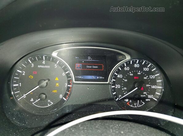 1N4AL3APXGC124459 2016 NISSAN ALTIMA Red Вид щитка приладів