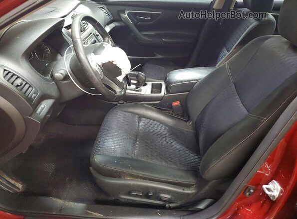 1N4AL3APXGC124459 2016 NISSAN ALTIMA Red Вид салону спереду