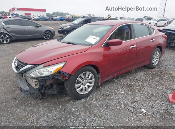 1N4AL3APXHN305406 2017 NISSAN ALTIMA Red Առջևի ձախ երեք քառորդ տեսարան
