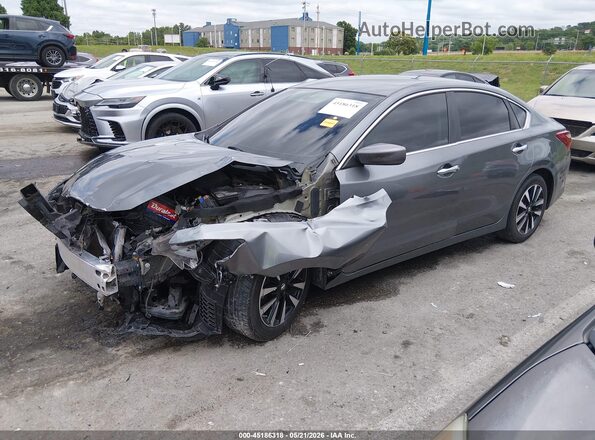 1N4AL3APXJC111198 2018 NISSAN ALTIMA Gray წინა მარცხენა ხედი სამი მეოთხედიდან