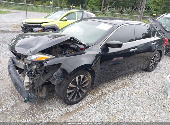 1N4AL3APXJC199024 2018 NISSAN ALTIMA Black Առջևի ձախ երեք քառորդ տեսարան