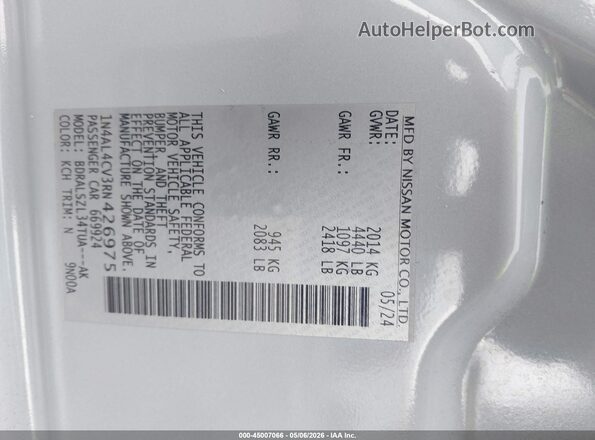 1N4AL4CV3RN426975 2024 NISSAN ALTIMA Blue Widok komory silnika
