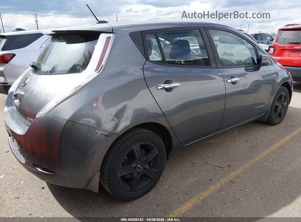 1N4AZ0CP6GC308100 2016 NISSAN LEAF Серый Задняя правая четверть