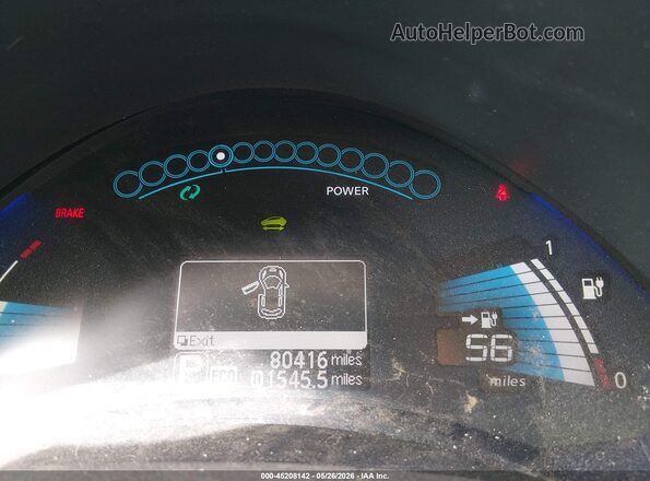 1N4AZ0CP6GC308100 2016 NISSAN LEAF Серый Вид задних сидений