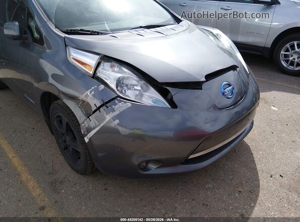 1N4AZ0CP6GC308100 2016 NISSAN LEAF Серый Вид спереди