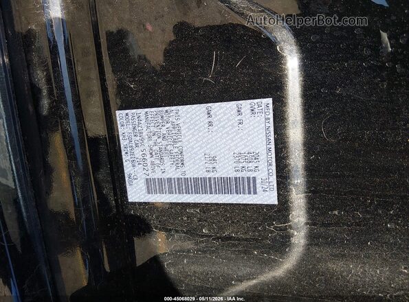 1N4AZ1BV9SC566027 2025 NISSAN LEAF Black Widok komory silnika