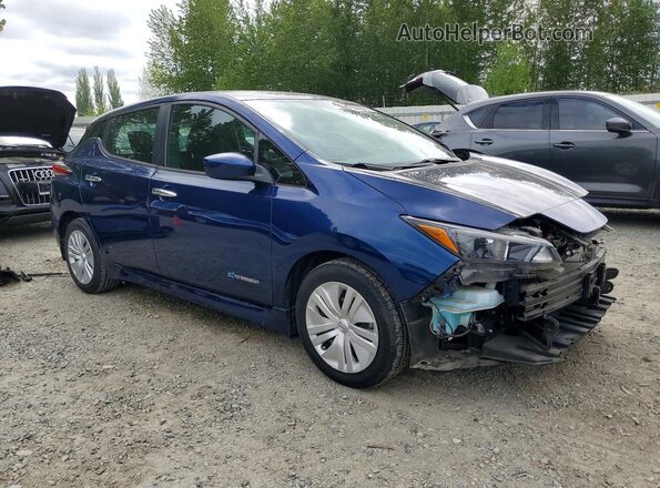 1N4AZ1CP1JC304033 2018 NISSAN LEAF Blue Delantero derecho