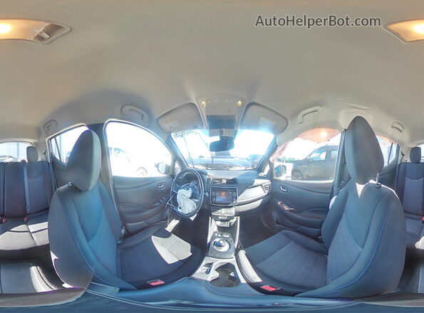 1N4AZ1CP2KC314345 2019 NISSAN LEAF Blue 