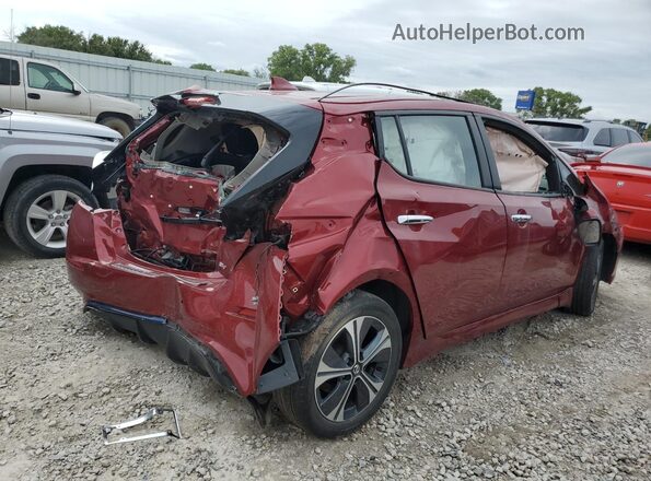 1N4AZ1CP6LC304290 2020 NISSAN LEAF Темно-бордовый Задняя правая четверть