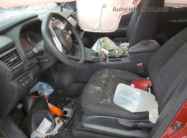 1N4AZ1CP6LC304290 2020 NISSAN LEAF Темно-бордовый Вид салона спереди