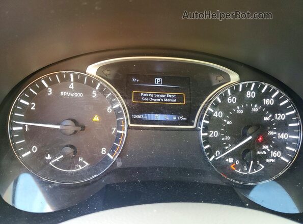 1N4BL3AP5HC207268 2017 NISSAN ALTIMA Белый Вид щитка приборов