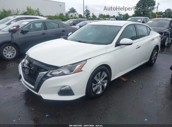 1N4BL4BV0KC223226 2019 NISSAN ALTIMA White წინა მარცხენა ხედი სამი მეოთხედიდან