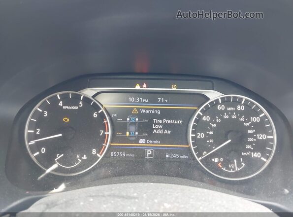 1N4BL4BV0LC208288 2020 NISSAN ALTIMA Silver Widok tylnych siedzeń