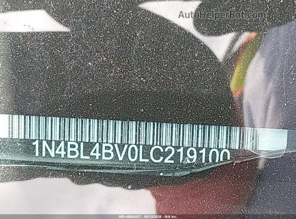 1N4BL4BV0LC219100 2020 NISSAN ALTIMA Silver 