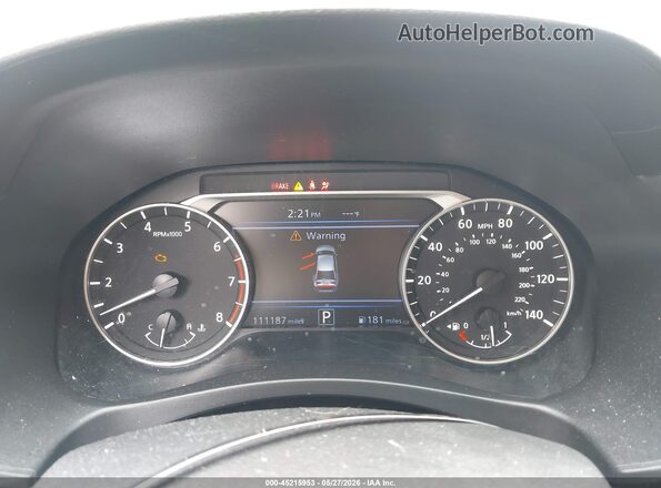 1N4BL4BV4LC247787 2020 NISSAN ALTIMA White Rear seats view