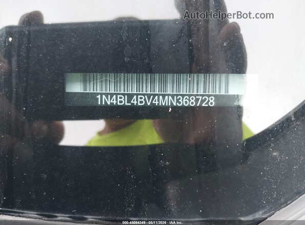 1N4BL4BV4MN368728 2021 NISSAN ALTIMA Black Engine compartment view