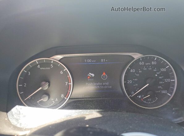 1N4BL4BV5LC138867 2020 NISSAN ALTIMA White Instrument cluster view