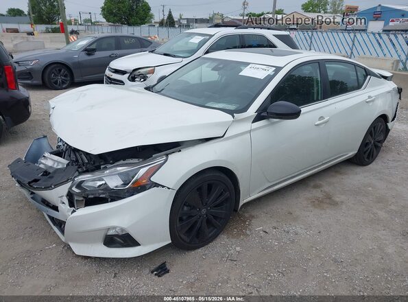 1N4BL4CV0NN368760 2022 NISSAN ALTIMA White წინა მარცხენა ხედი სამი მეოთხედიდან