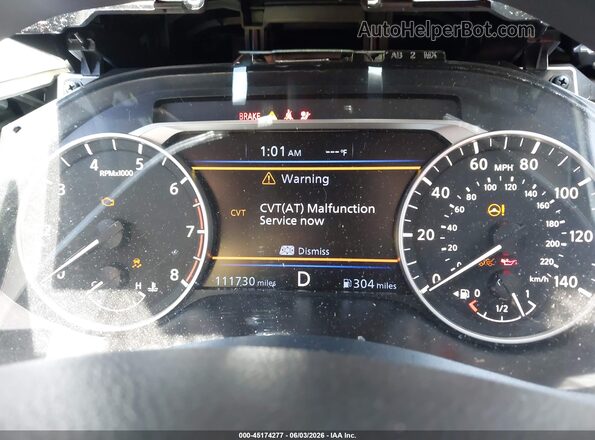 1N4BL4CV1KC146431 2019 NISSAN ALTIMA White Widok tylnych siedzeń