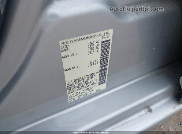 1N4BL4CV1NN389651 2022 NISSAN ALTIMA Silver Engine compartment view