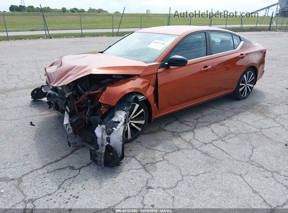 1N4BL4CV2MN317873 2021 NISSAN ALTIMA Orange წინა მარცხენა ხედი სამი მეოთხედიდან