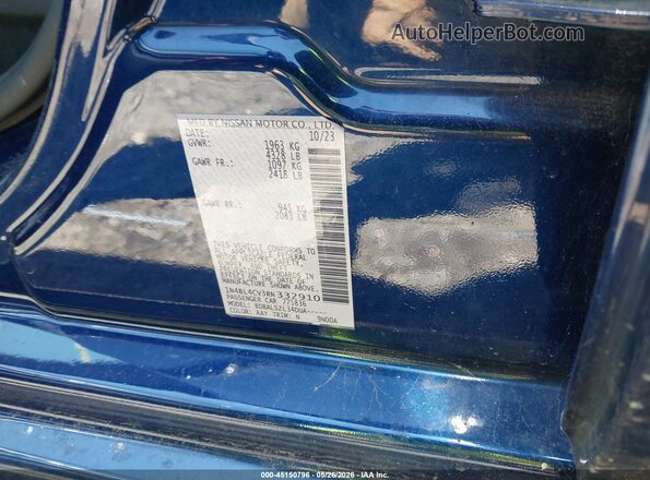 1N4BL4CV3RN332910 2024 NISSAN ALTIMA Blue Widok komory silnika