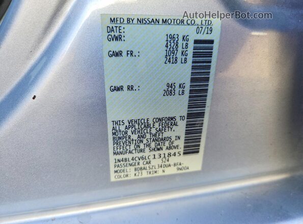 1N4BL4CV6LC131845 2020 NISSAN ALTIMA Серебряный 