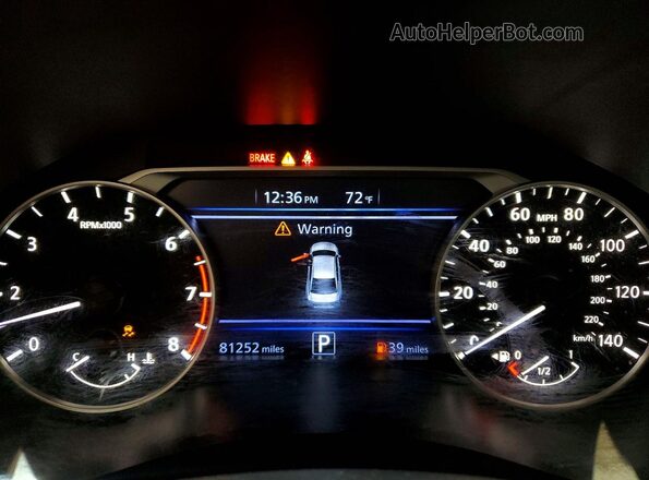1N4BL4CV7LC284864 2020 NISSAN ALTIMA Charcoal Instrument cluster view