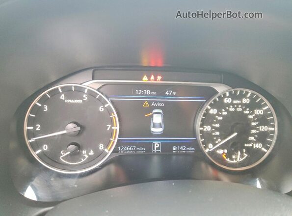 1N4BL4CV8LC129854 2020 NISSAN ALTIMA Silver Вид щитка приладів