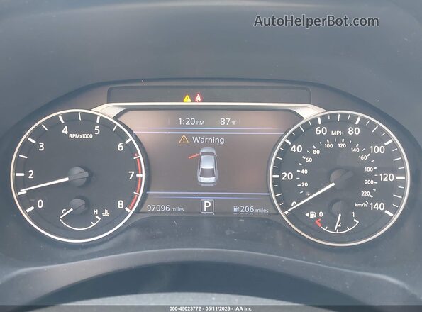 1N4BL4CV8NN335991 2022 NISSAN ALTIMA Gray Widok tylnych siedzeń