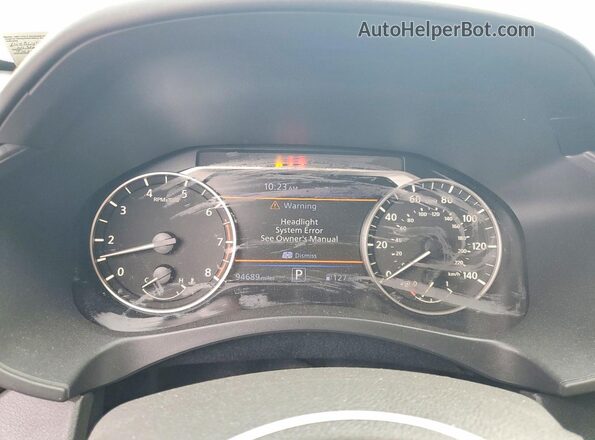 1N4BL4CVXKC185311 2019 NISSAN ALTIMA Blue Вид щитка приладів