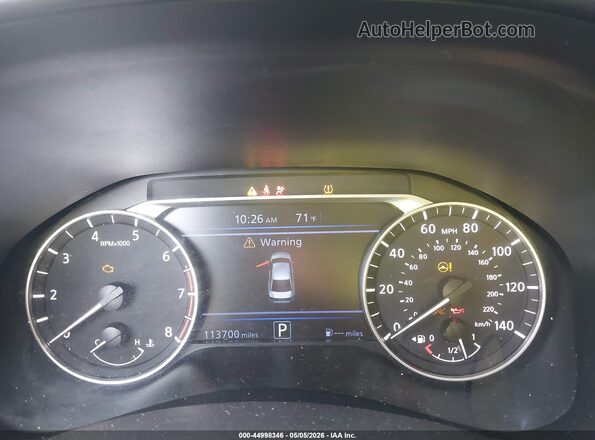 1N4BL4CW5KC172121 2019 NISSAN ALTIMA Black უკანა სავარძლების ხედი