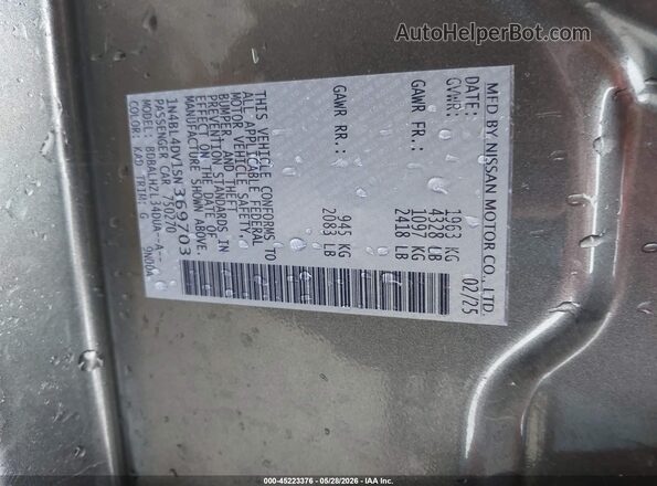 1N4BL4DV1SN369703 2025 NISSAN ALTIMA Gray 